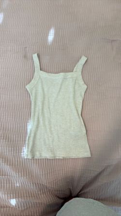 american eagle cream tank top