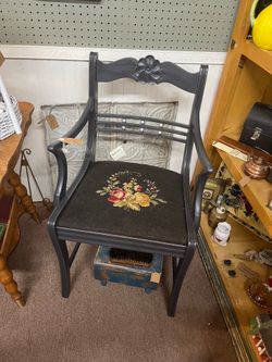 Antique Needlepoint Chair