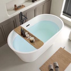 54'' x 29'' Freestanding Soaking Acrylic Bathtub