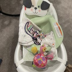 Baby Bath, Bibs, Car Seat Rattle, & Pacifiers
