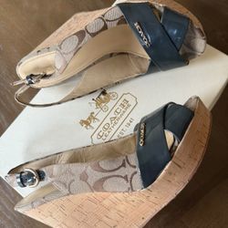 Coach Wedges Size 7.5