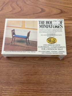 Vintage House of Miniatures Duncan Phyfe Window Seat Kit – Sealed