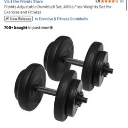 ADJUSTABLE DUMBBELL SET
