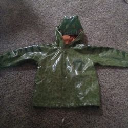 Super Cute Dinosaur Rain Coat Size 3T