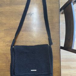 Black Crochet Handbag