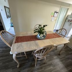 Wooden Dining Table Set With Chairs 