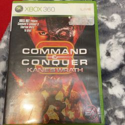 Xbox 360 Command And Conquer Game