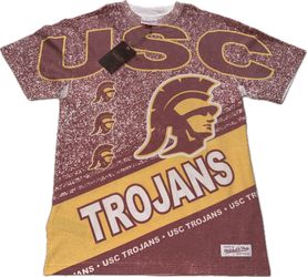 Mitchell & Ness USC Trojans T Shirt Men’s Small & Medium New $60 MSRP