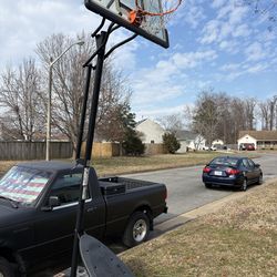 FREE   adjustable basketball goal