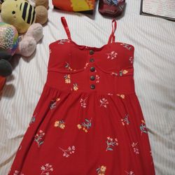Small Red Summer Dress 