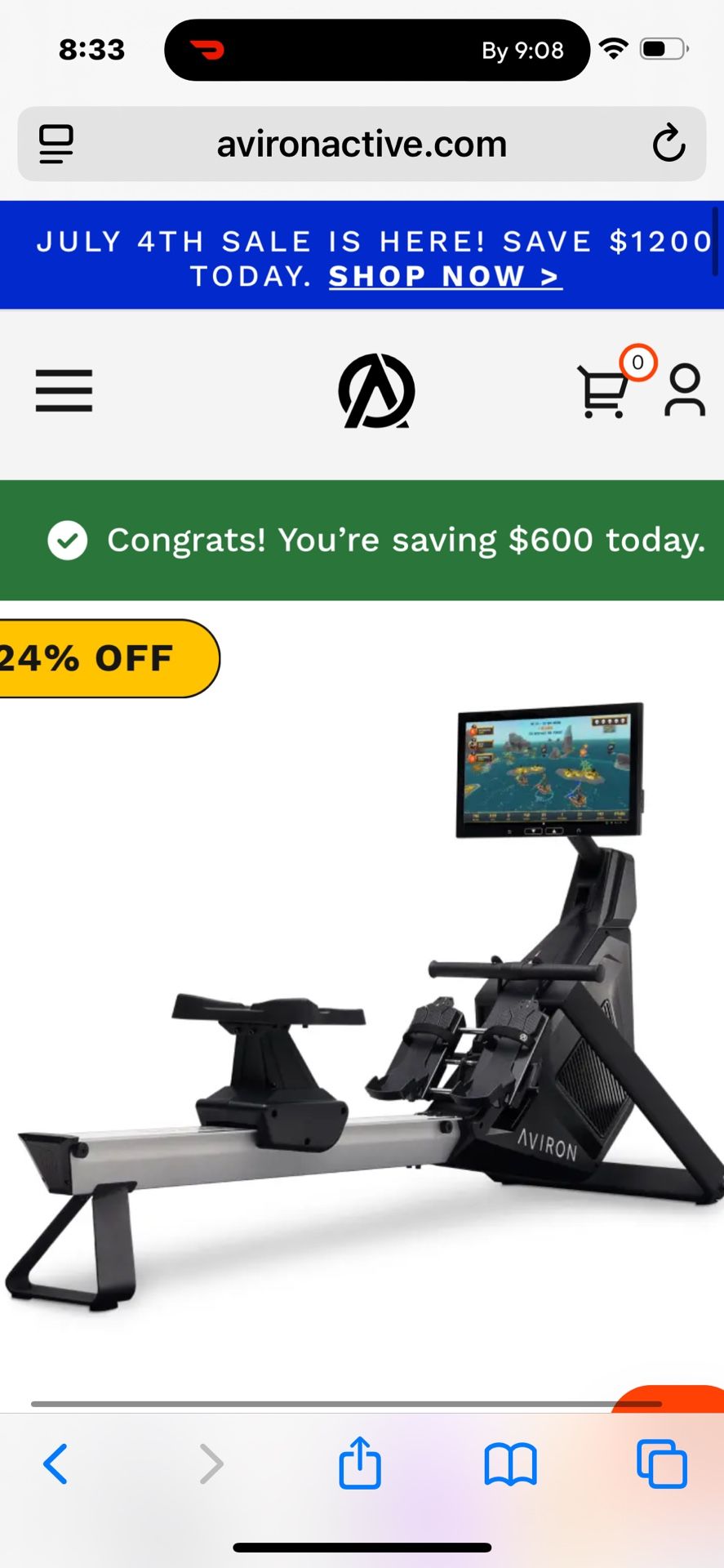Brand New Aviron Rowing Machine