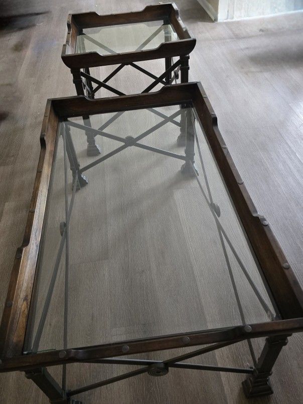 $60 Coffee Table And Matching End Table