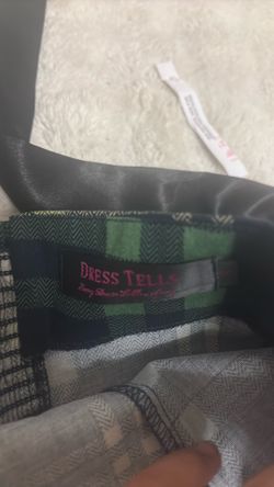 Dress Tells Plaid Fit & Flare Halter Dress Size Small