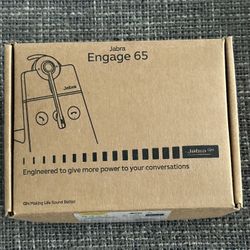 Jabra Engage 65 Convertible Wireless Headset 330 Feet Range Advanced Noise Cancellation New - Open Box 
