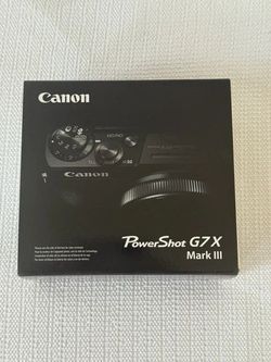 NEW Canon PowerShot G7 X Mark III Black Digital Camera