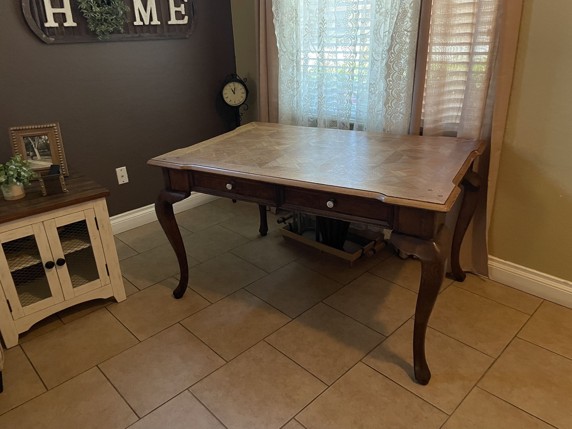 Antique Solid Oak Desk