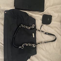 Kate Spade Diaper Bag Black Nylon