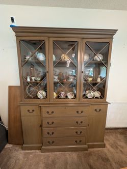 Saginaw Furniture 2 Piece China Cabinet