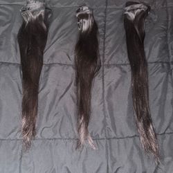 Raw Brazilian bundles 20,22,24 Inches