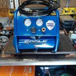 1 Hp. 1 Gallon.  125 Psi  Oil free  Eagle Air Compressor 