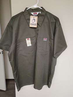 Ben Davis Short Sleeve Work Shirt Olive XL