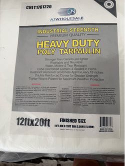 Lona heavy dury 12 x 20 ft.