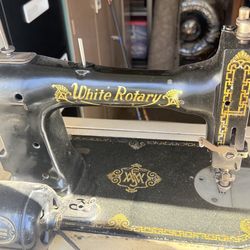 1(contact info removed) White Rotary Cabinet Sewing Machine