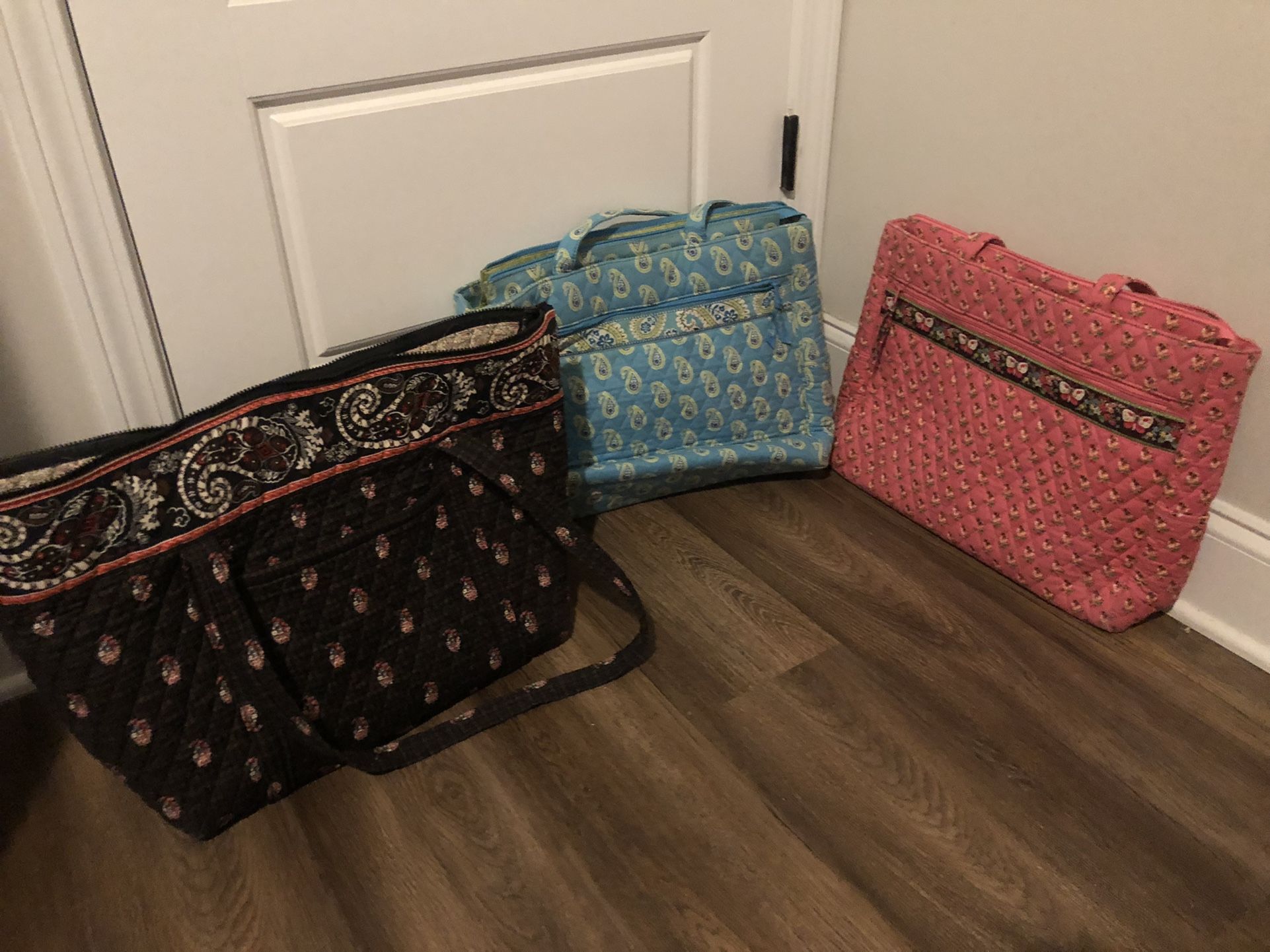 Lot Of 3 Vera Bradley Bags Totes