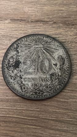 Mexico Silver (20¢) Coin 1919