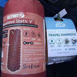 Camping Gear-Air Matress & Hammock