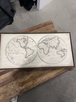 World map photo