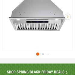 Streamline range hood