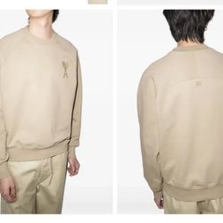 AUTHENTIC AMI PARIS CAMEL SWEATSHIRT | $260 MSRP