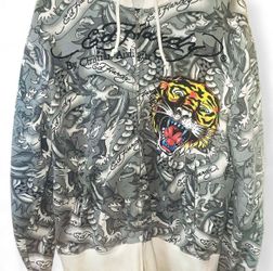 Ed Hardy Graphic Hoodie Insane all over print