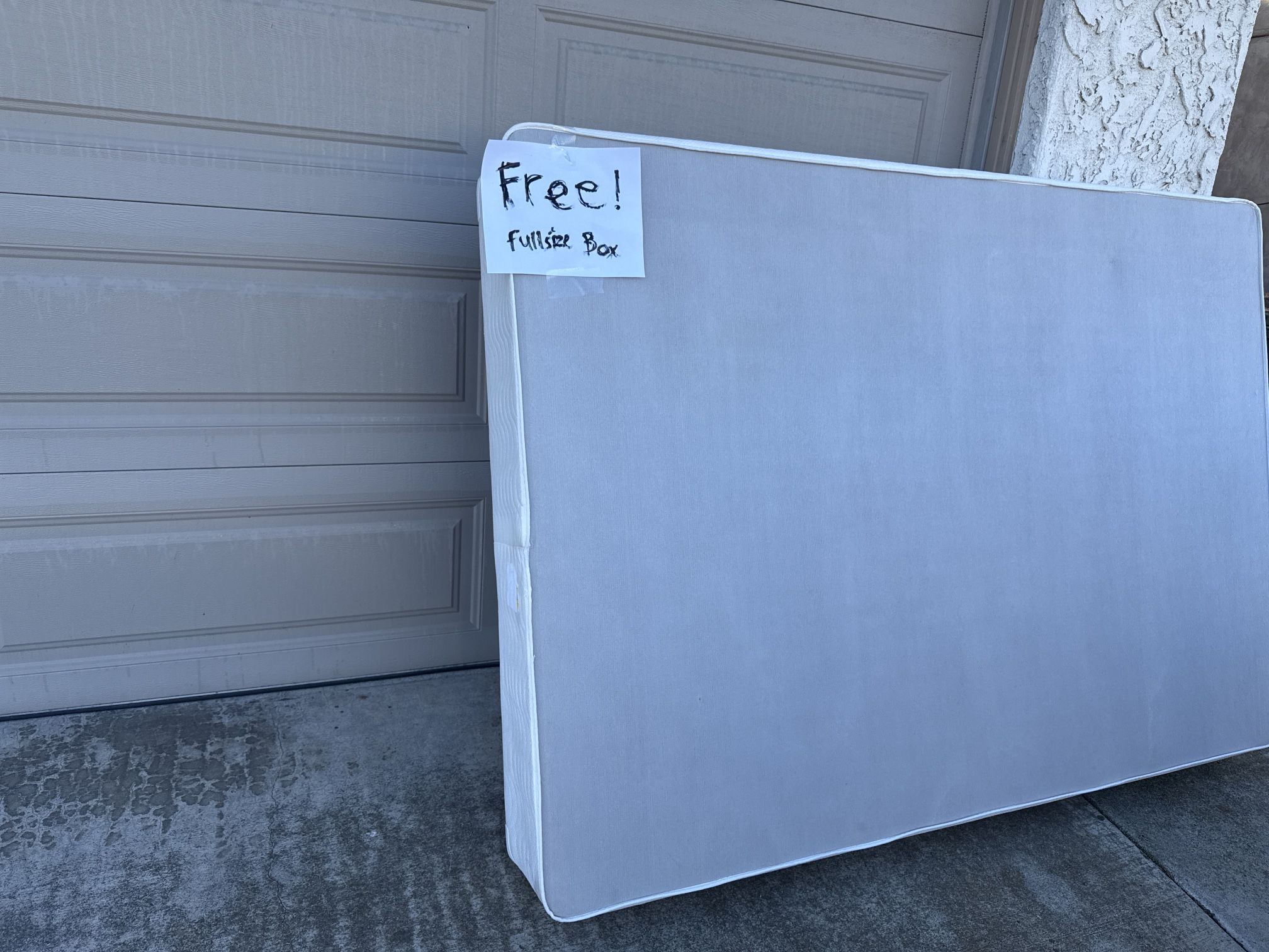 FREE! Good Condition full Size Bed box