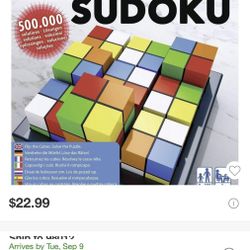 Brand New ThinkFun Color Cube Sudoku Game, Great Brain Game Activity For Kids And Adults 