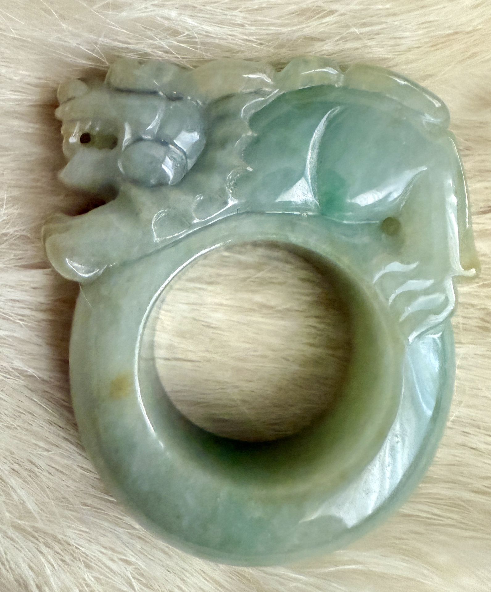 Cert'd Genuine Untreated light Green Emerald A Jadeite Ring Size 12