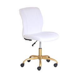 New White Velvet Chair 