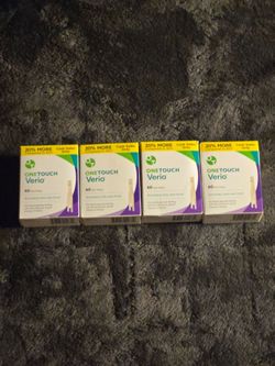 OneTouch Verio 60ct Test Strips – Lot of 4 ex:10/27