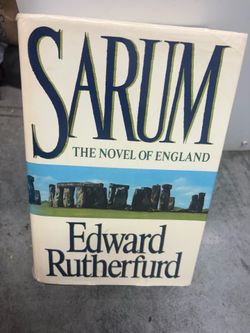 Sarum: The Novel of England Edward Rutherfurd Hardcover 1st Am Ed DJ 1987