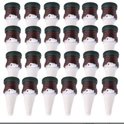 HESTYA 24 Pack Plant Self Watering Stakes Insert Automatic Watering Devices Self Watering Spikes 