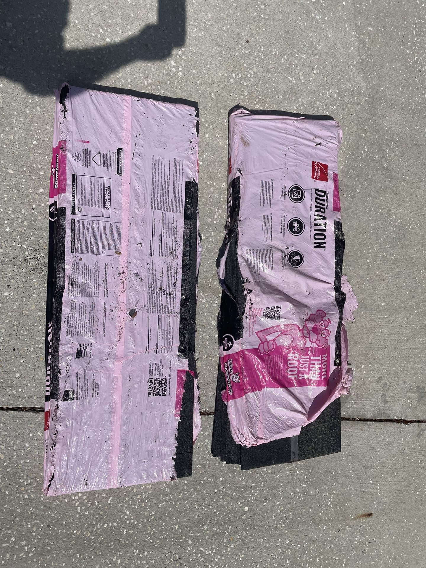 1.5ish Bundles Owens Corning Duration Shingles, Black onyx