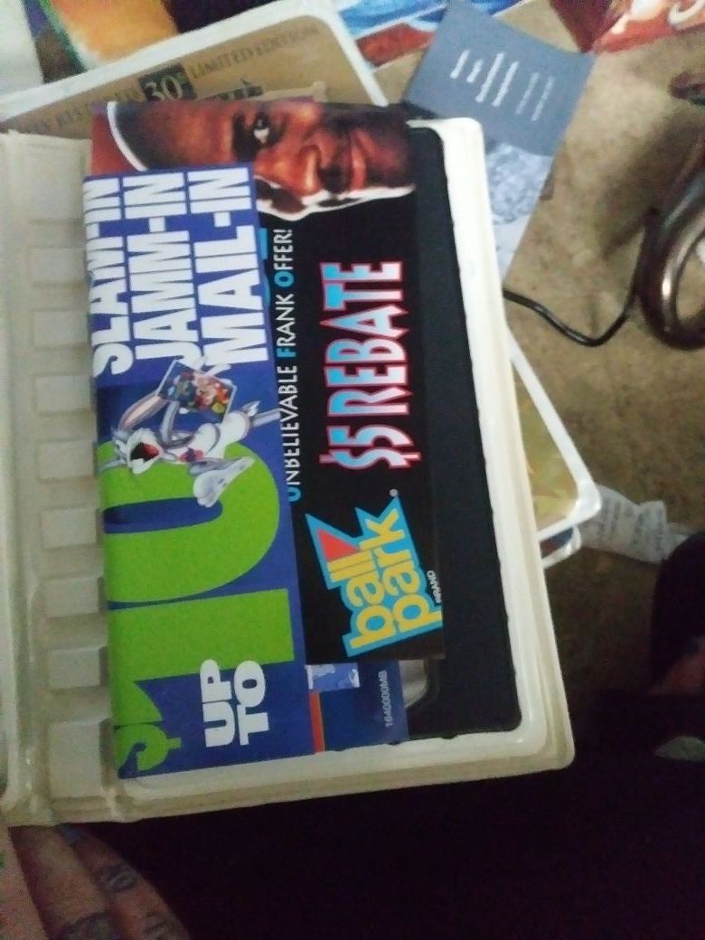 Space jam vhs with original papers