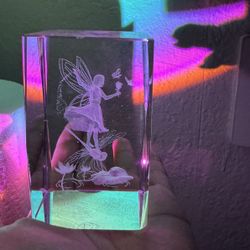 Glass Fairy Paper Weight 