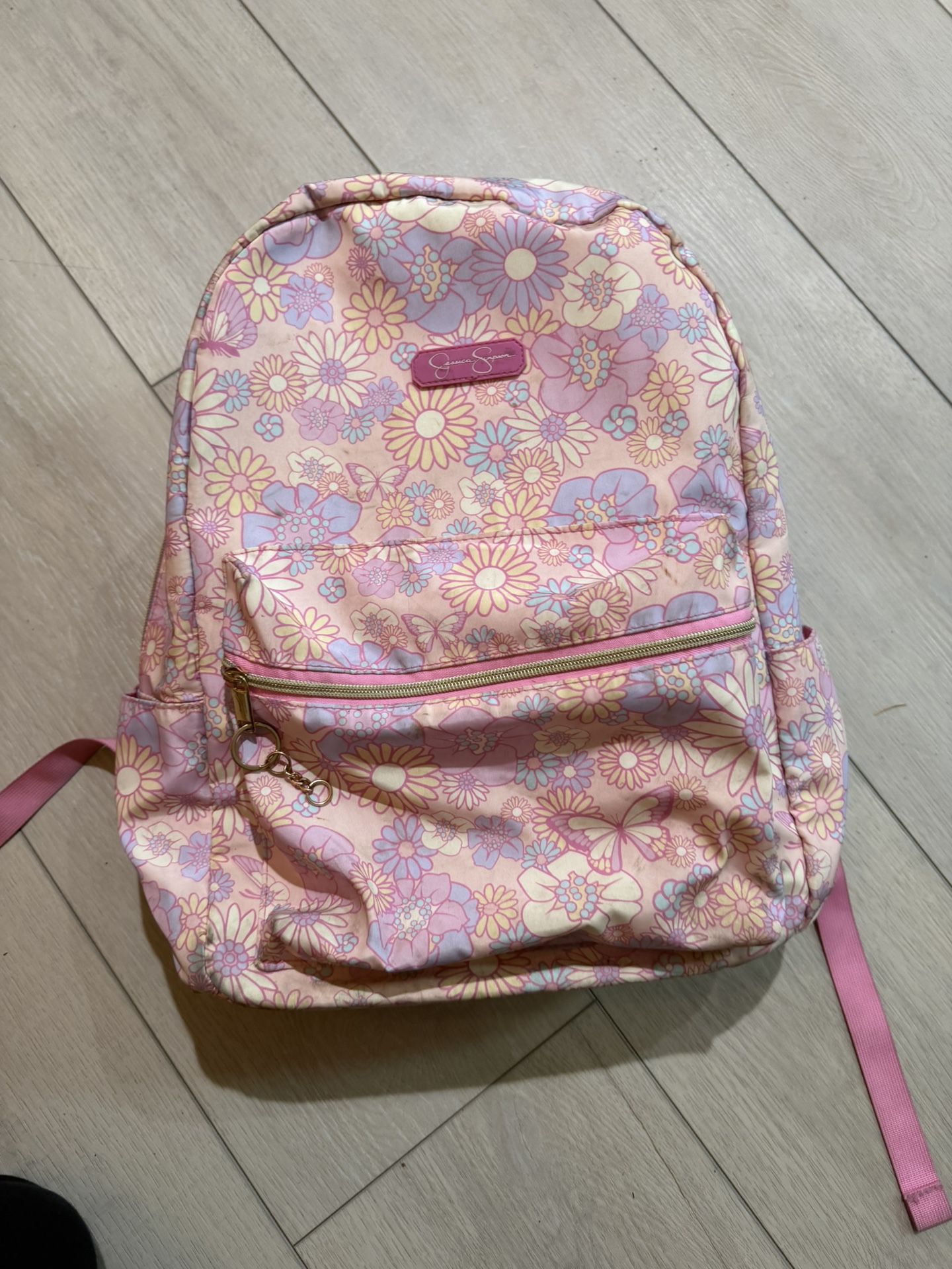 Jessica Simpson Pink Flower Backpack