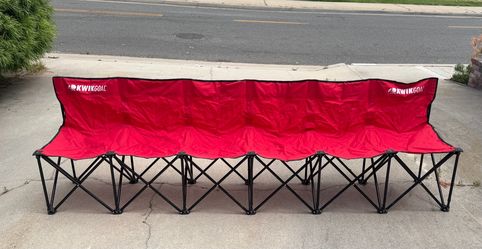 Portable 6 Person Folding Team Bench