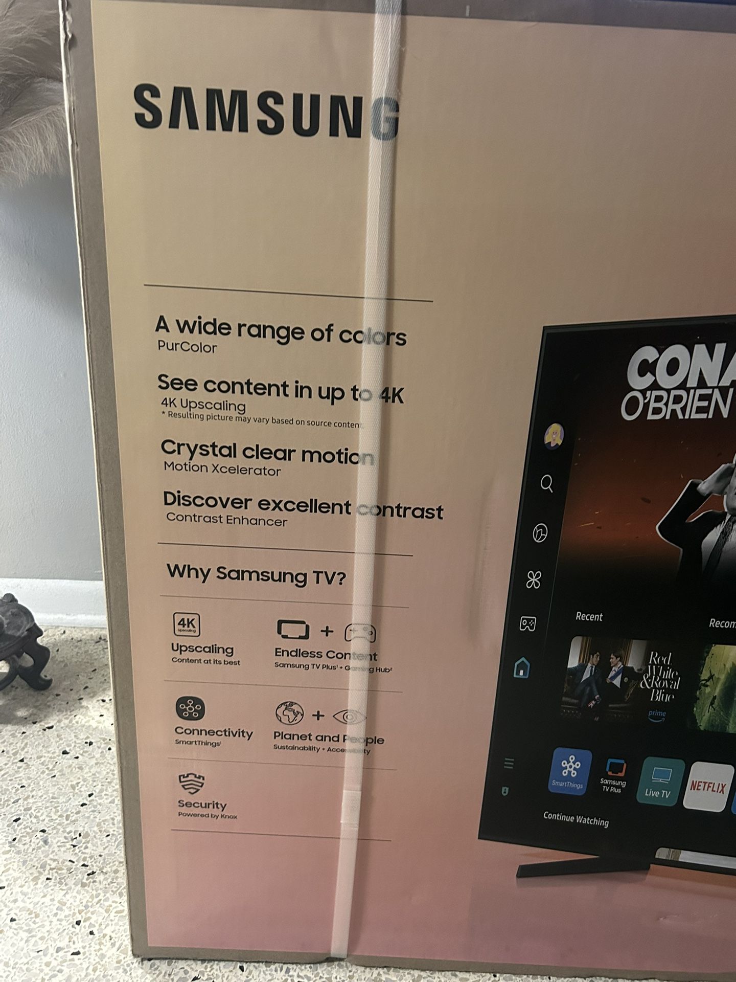 Samsung TV- Brand New Samsung 65” Crystal UHD Smart TV (Model DU6900F) – Still in Box!