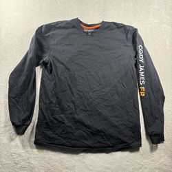 Cody James FR Men's L Black Fire Resistant Long Sleeve Shirt Workwear