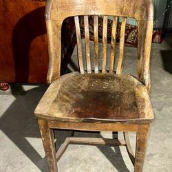 Single Antique Bankers Chair