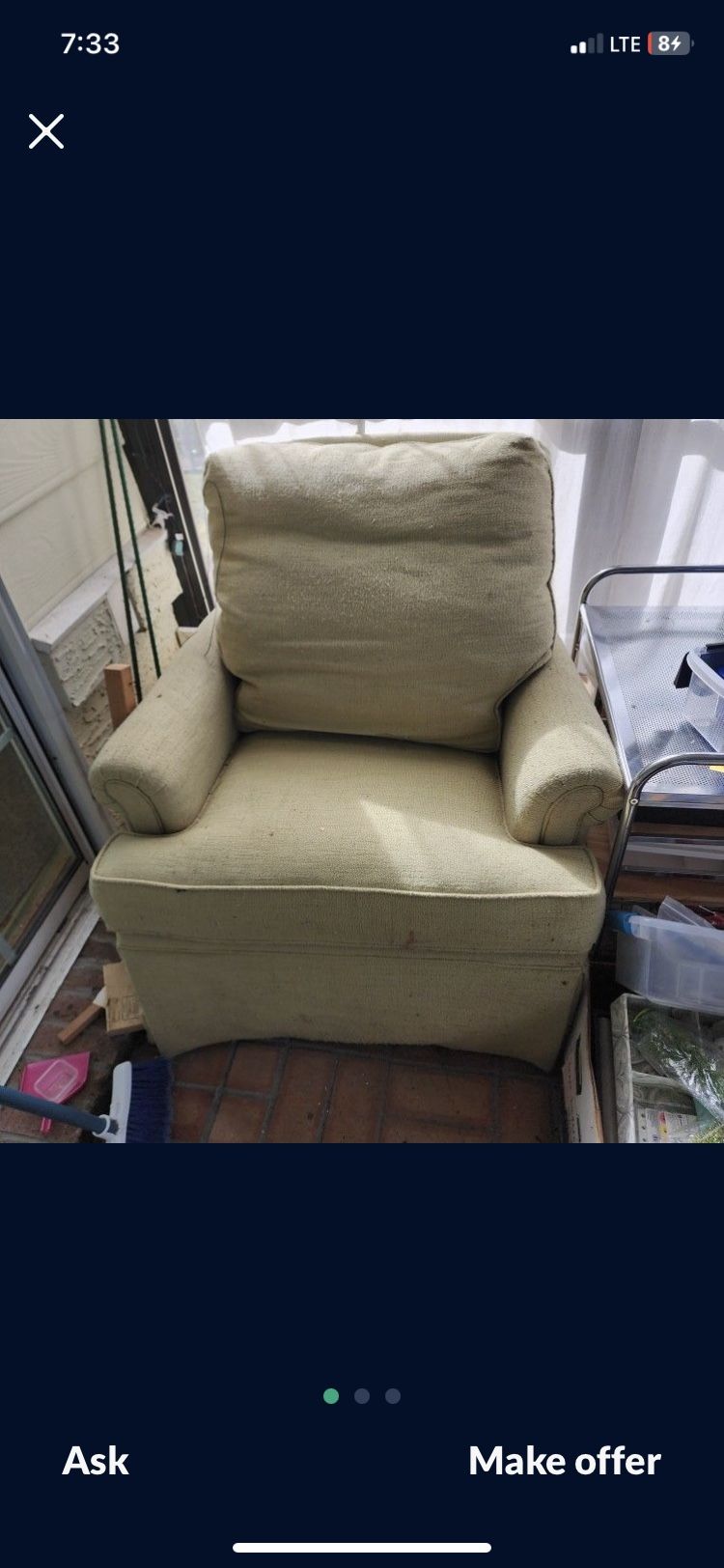 Amazing Love Seat And Bean Bag (sold Separately)